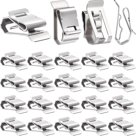 Stainless Steel Solar Wire Clips, 200 Count, For PV Wiring, Boat and Trailer Cable Management