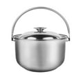 thumbnail image 1 of Eease Stainless Steel Soup Pot with Lid Multipurpose Soup Pot Heat Resistant Stewing Pot, 1 of 7