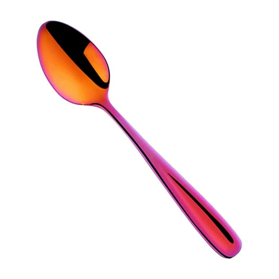 Stainless Steel Soup Spoons, Muticolor Reusable Stainless Steel Dinner Table Cereal Soup Spoon, Kitchen Serving Spoons for Soup Rice Tea Milk Coffee Dessert, Easy To Clean