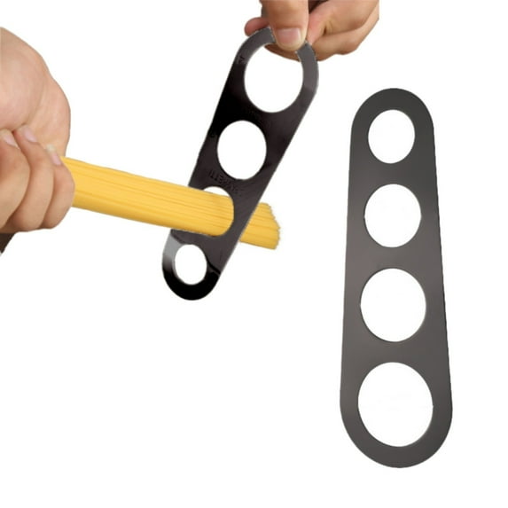 Stainless Steel Spaghetti Measurer Tool, Pasta Ruler Spaghetti Noddles Measure Tool 4-hole Stainless Steel Pasta Measurer Kitchen Gadget, Multicolor, 2.36x7.08"