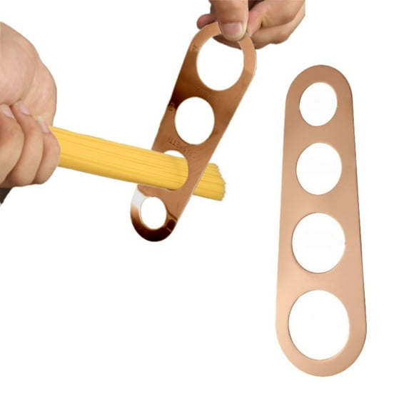 Stainless Steel Spaghetti Measurer Tool Quick Pasta Measuring Tool for Kitchen Cooking Tool (Rose Gold, 1pcs)