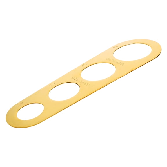 Stainless Steel Spaghetti Measurer Tool for Portion Gadget Measuring Pasta and Noodle Ruler with 4-hole for Home use