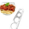 thumbnail image 1 of Stainless Steel Spaghetti Ruler 1PC Pasta Measuring Device 7.28x2.56x0.10in,Multi-Hole Portion Control Tool for Perfect Servings Home Kitchen(White), 1 of 6