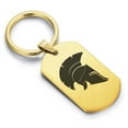 thumbnail image 1 of Stainless Steel Spartan Warrior Champion Dog Tag Keychain Circle Ring, 1 of 2
