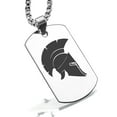 thumbnail image 1 of Stainless Steel Spartan Warrior Champion Dog Tag Pendant Necklace, 1 of 3