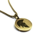 thumbnail image 1 of Stainless Steel Spartan Warrior Champion Round Medallion Pendant Necklace, 1 of 3