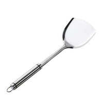 Stainless Steel Spatula Set, Kitchen Utensils, Non-Scratch Cooking Shovel, Turner, Skimmer, Long Handle for Frying, Baking, Grilling
