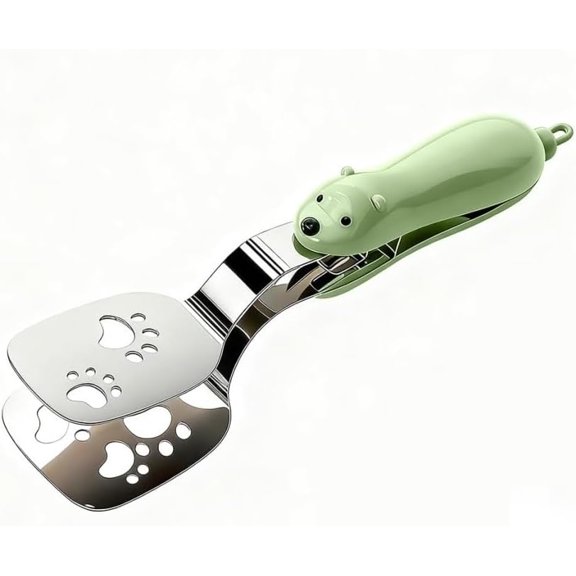 Stainless Steel Spatula Tongs, 2-in-1, for Kitchen