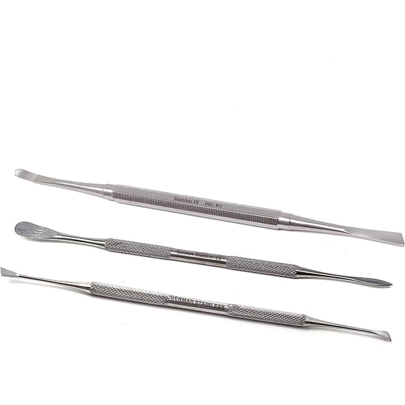 Stainless Steel Spatula Wax & Clay Sculpting Tool Carver Set, Carving Pottery Tools - Sculpture Shaper Polymer Modeling Tools for Clay, Pottery, Ceramics Artwork & Holiday Crafts (3PK)