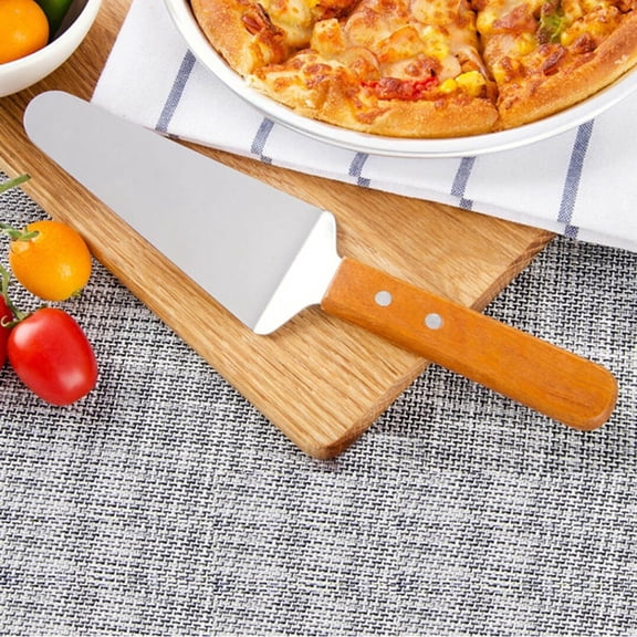 Stainless Steel Spatula with Wooden Handle Cooking Baking Spatula for Steak,Fish,Pancakes,Non- BBQ Turner,Griddle Spatula,Kitchen Utensil for Flipping,Serving Cake Decorating