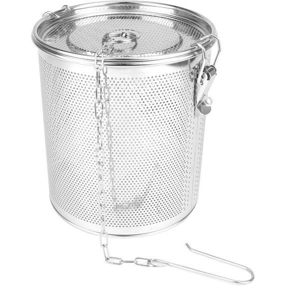 Stainless Steel Spice Filter Seasoning Strainer Cooking Spice Filter Loose Leaf Tea Infuser for Home Restaurant, 6.3x6.8 Inch