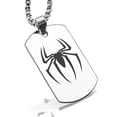thumbnail image 1 of Stainless Steel Spider-Man Dog Tag Pendant Necklace, 1 of 3