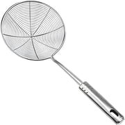 Stainless Steel Spider Skimmer, Heavy-Duty Kitchen Pasta Strainer Spoon with Long Handle, Asian Strainer Ladle Wire Skimmer Spoons for Cooking and Frying, 1 Pcs, 13.4x5.9"
