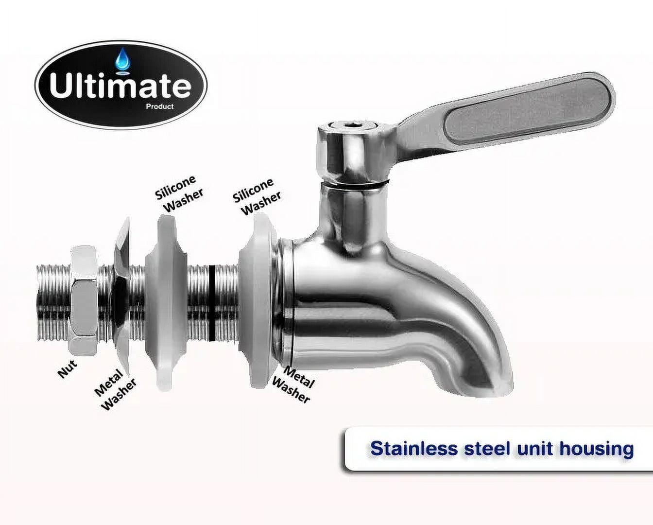 Pyrex Spigot Stainless Steel Spigot - Fits ProOne, Berkey Systems, Alexapure Pro ...
