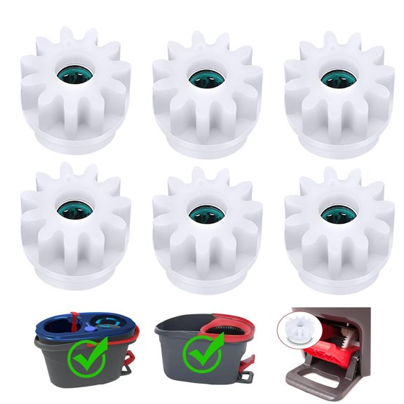 Stainless Steel Spin Mop Bucket Gears 6 Pack Compatible with Various Models