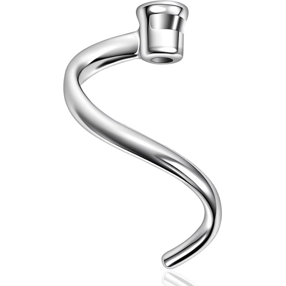 Stainless Steel Spiral Dough Hook for Kitchen Aid 4.5QT / 5QT Tilt-Head Mixers, Dishwasher Safe, Dough Hook Attachment - Efficient Kneading for Bread, Pizza, Pasta, Cookies Visit the Mttobo Store
