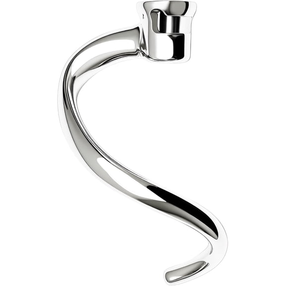 Stainless Steel Spiral Dough Hook for KitchenAid Tilt-Head Stand Mixer, Dough Hook Attachment Compatible with 4.5QT & 5QT Mixers, Dishwasher Safe, Efficient Kneading for Bread, Pizza & Pasta Dough
