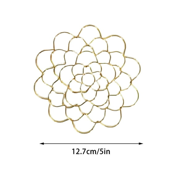 Stainless Steel Spiral Ikebana Stem Holder - Reusable Flower Arrangement Tool for Vases, Floral Grid for DIY Flower Arranging and Fixation, for Home and Event Decor