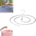 thumbnail image 1 of Stainless Steel Spiral Laundry Drying Rack for Quilt Blanket Bedspread Indoor Outdoor Space Saving Hanger,Drying Hanger,Laundry Organizer,White,1PC, 1 of 7