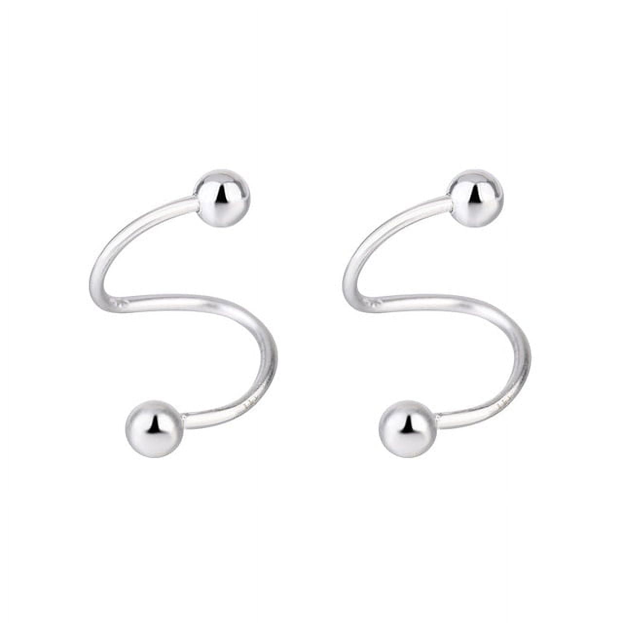 14pcs Men's Black Stainless Steel Non-Piercing Spike Rivet Cross Dangle  Tassel Clip On Hoop Earrings Set For Women & Men Boy Girl, Non Pierced Fake  Ea