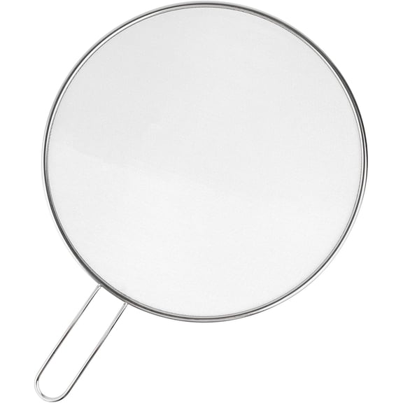 Stainless Steel Splatter Guard, 13-Inch Silver Grease Splatter Guard for Frying Pan, Cooking Pots, and Skillets - Ideal for Kitchen and Dining Room Use