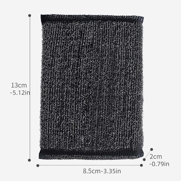 Stainless Steel Sponge & Scrubber for Kitchen Sink Pots Pans | Dishwashing Cleaning Cloth | Rust-Free Heavy Duty Scouring Pad (1-Pack)