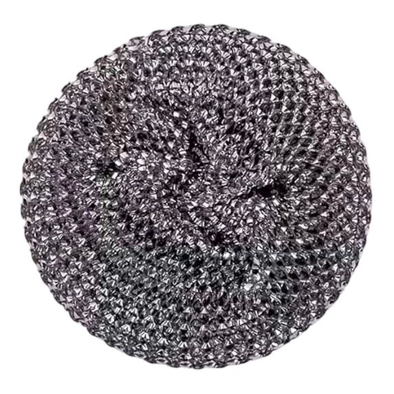 Stainless Steel Sponges, Scrubbing Scouring Pad, Steel Wool Scrubber for Kitchens, Bathroom and More,Tough Scrubber, Stainless Steel Scrub Brush,Detachable Handle Strap Grip,Random color,1.8x2.6"