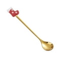 thumbnail image 1 of Stainless Steel Spoon, Christmas Dessert Spoon, Festive Pendant Tableware for Holiday Parties and Family Gatherings, Durable Polished Kitchen Utensil for Coffee Tea Cocktail Mixing, 1 of 8