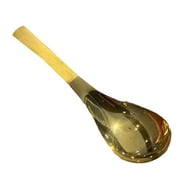 Stainless Steel Spoon Elegant Gold Silverware Cute Kitchen Utensil Household Tableware Beautiful Dining Cutlery Premium Metal Teaspoon Modern Soup Spoon Stylish Dessert Spoon Shiny Serving Utensil