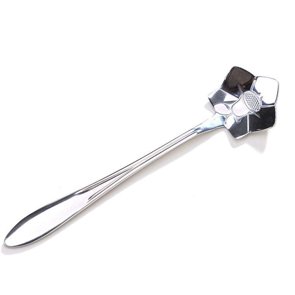 Stainless Steel Spoon Flower Coffee Ice Cream Scoop Scoops Metal Gift