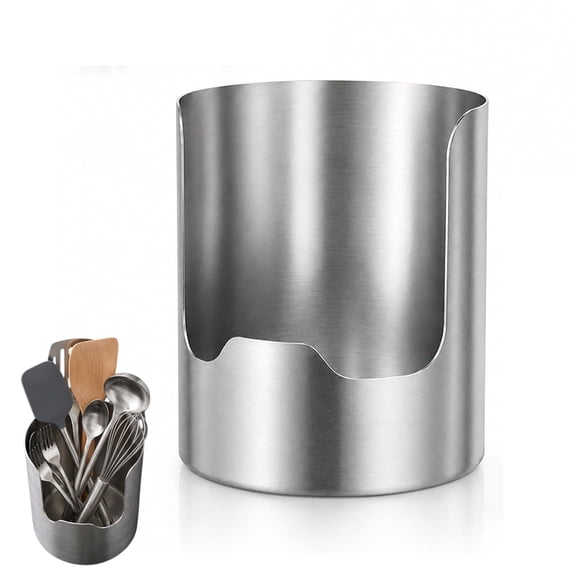 Stainless Steel Spoon Rest, Multi-Functional Kitchen Utensil Holder with Pot Lid & Cutting Board Stand, Spatula Ladle Caddy for Countertop Organization (1PC)