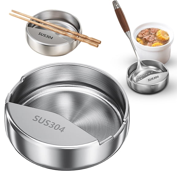 Stainless Steel Spoon Rest and Multipurpose Kitchen Utensil Holder, Stainless Steel Spoon Rest, Self-Standing Ladle Holder with Stable Base for Stove Top and Kitchen Counter, 1 Pcs, 4.72x1.42"