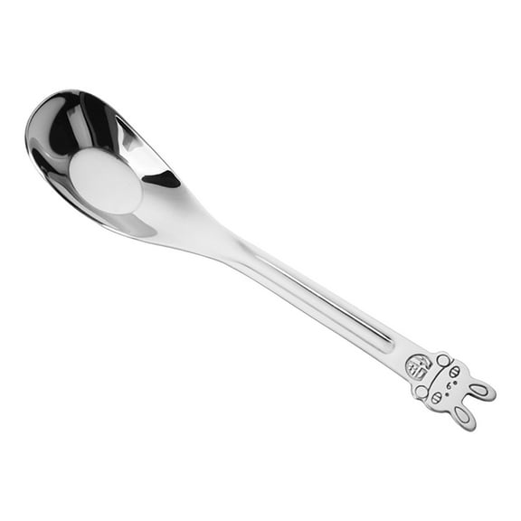 Stainless Steel Spoon, Thickened Deepened Spoon, Household Meal Feeding Spoon, Ergonomic Large Spoon, Easy to Clean Kitchen Utensil, Versatile Serving Spoon