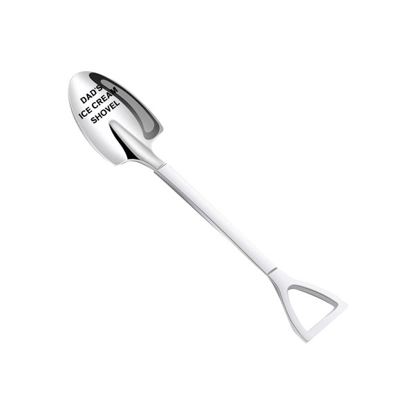 Stainless Steel Spoon with Engraved Text Meaningful Gift for Family Valentine's Day Father's Day Anniversary