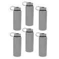 thumbnail image 1 of Stainless Steel Sports Bottles with Lids 34 oz. Set of 6, Bulk Pack - BPA Free, Great for Gym, Hiking, Picnic or School - Silver, 1 of 5