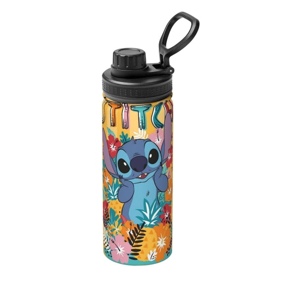 Stainless Steel Sports Water Bottle Stitch Kettle Vacuum Insulated Leak Proof for Gym Travel 18 Oz
