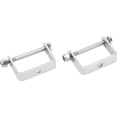 thumbnail image 1 of Speedway Motors Stainless Steel Spring Clamps for 2 Inch Wide Leaf Springs, Universal Fit Cross Spring Alignment Hardware with Hex Bolt, Front or Rear Suspension, 1 of 6