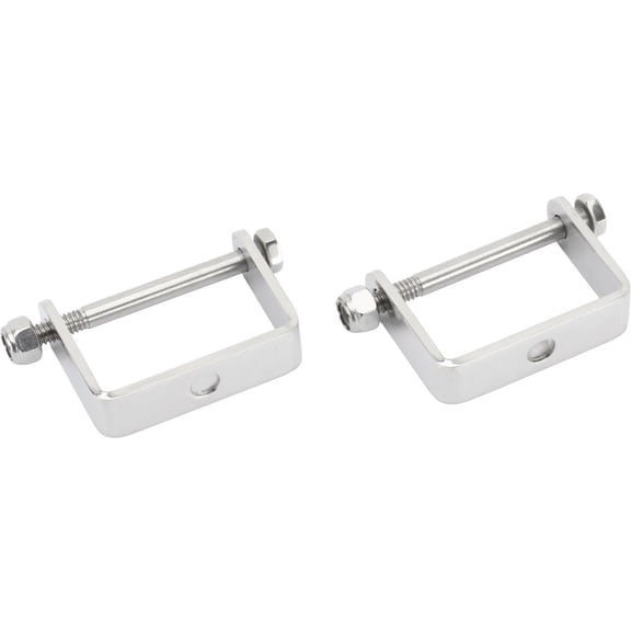 Stainless Steel Spring Clamps, 2 Inch Wide Leaf Spring