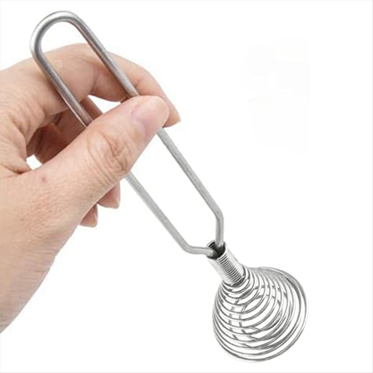 Stainless Steel Spring Coil Whisk Wire Whip-Cream Egg Beater Gravy ...