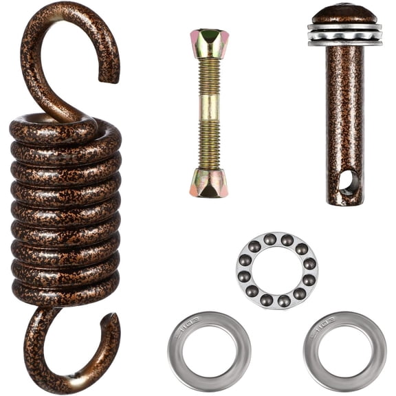 Stainless Steel Spring Hook Accessories for Hanging Chairs and Hammocks Swing Replacement Parts with Rotatable Hook and Bolt Set for Indoor and Outdoor Use Absorption