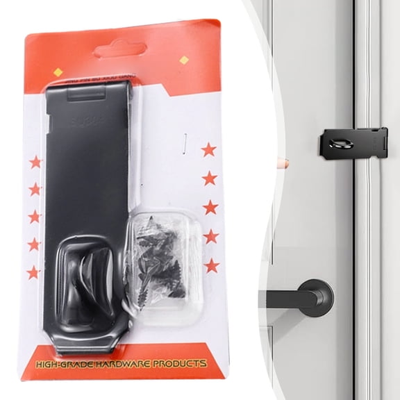 Stainless Steel Spring Loaded Toggle Hasp Lock,5inch Heavy Duty Safety Door Chest Secure Latch, Hardware Cabinet Lock Catch with Mount Screws for Wooden Case, Toolbox, Barn Door, Storage Cabinet
