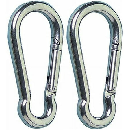 Stainless Steel Spring Snap Hook Carabiner (04x40mm (1-1/2\\