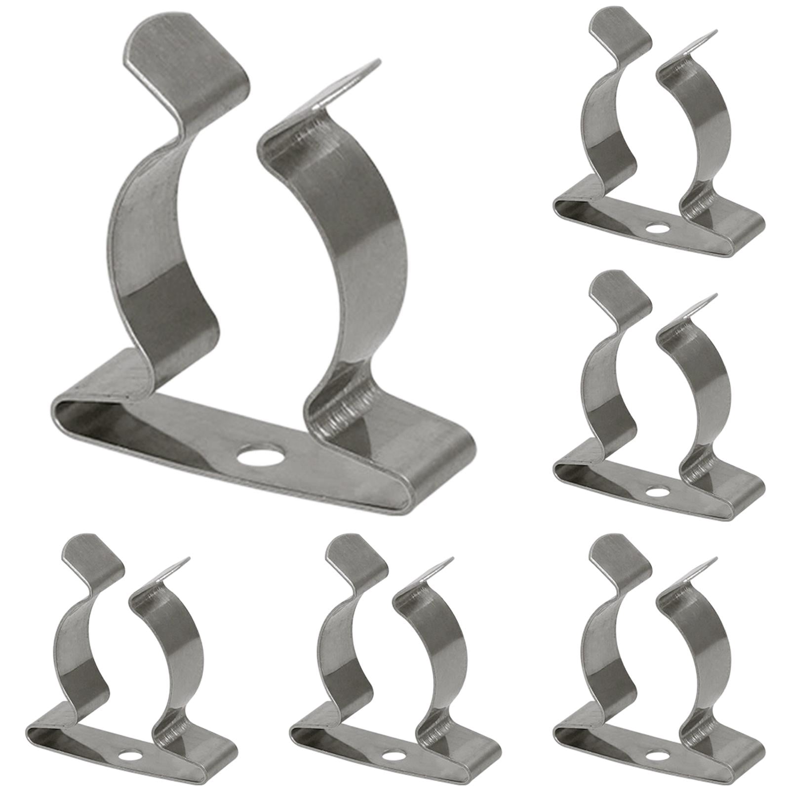 Screw Mount Compression Spring Stainless Steel Spring Tube Clip, U Clips Holder Bracket, Flexible ...