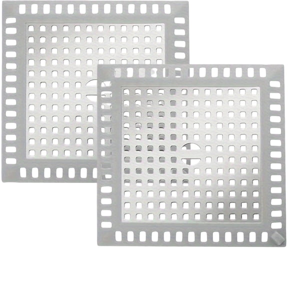 Stainless Steel Square Drain Cover for Bathroom Floor Hair Filter Protector Heavy Duty Grate for Shower and Utility Areas