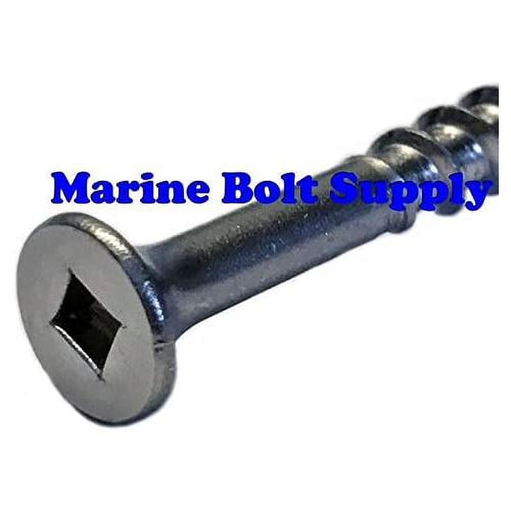 Stainless Steel Square Drive Bugle Deck Screws, 17 Wood Cutting Point (Select Length & Quantity