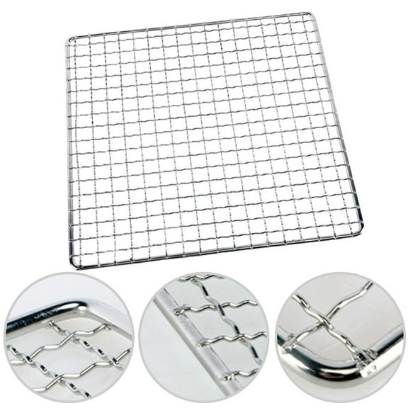 Stainless Steel Square Grid Net Barbecue Net Baking Tray Bbq Grid Cooking Grid 35×30 Fangkenuo