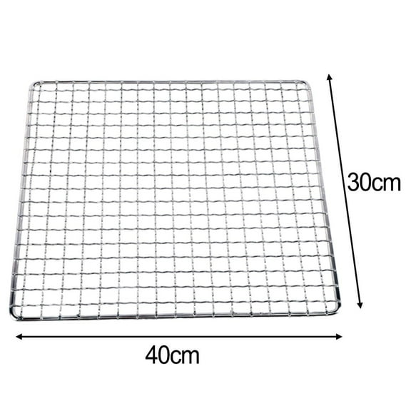 Stainless Steel Square Grid Net Barbecue Net Baking Tray Bbq Grid Cooking Grid 40×30