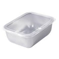 thumbnail image 1 of Stainless Steel Square Baking Pan With Secure Lid Thickened Food Grade Kitchen Container For Cooking Grilling Marinating And Storing Dishes, 1 of 8
