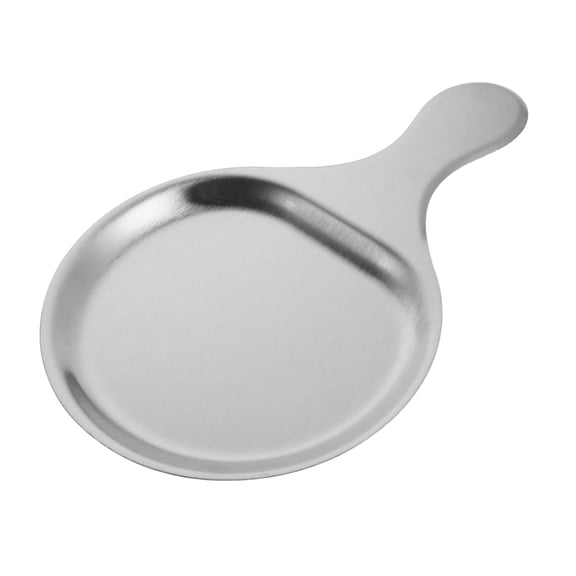 Stainless Steel Square Round Serving Tray for BBQ Steak Snacks Dishwasher Safe Rustproof Outdoor Camping