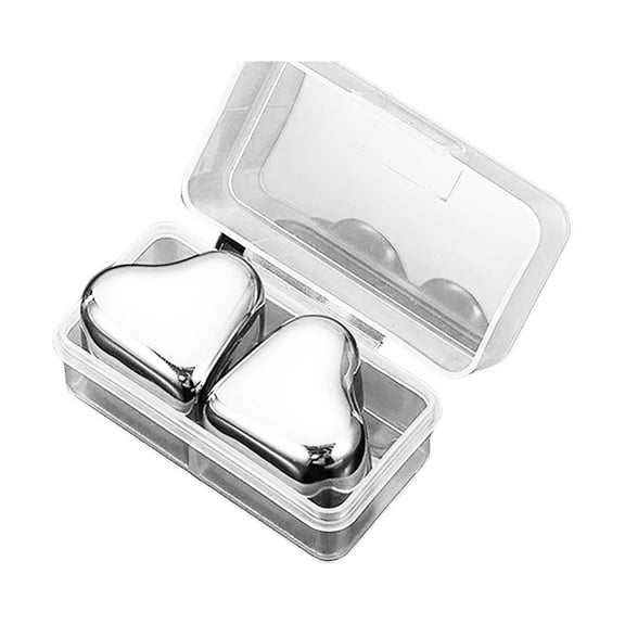 Stainless Steel Square Shaped Stones Set, Reusable Chilling Rocks for , Bourbon, Cocktails, Ice Stones Gift for Lovers Men Dad